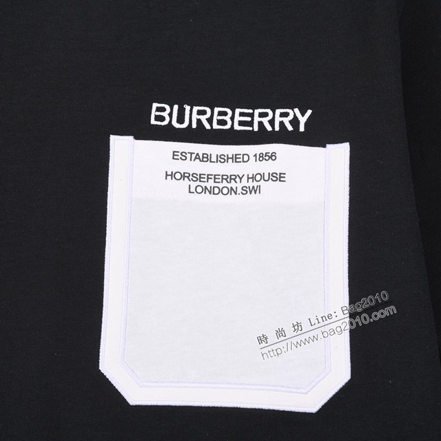 Burberry專櫃巴寶莉2023SS新款口袋印花T恤 男女同款 tzy2626